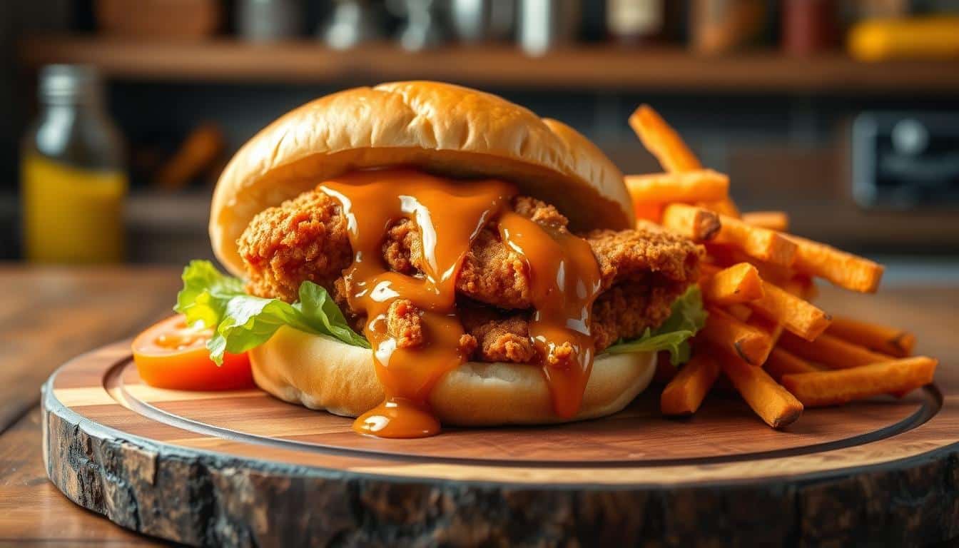 hot honey chicken sandwich