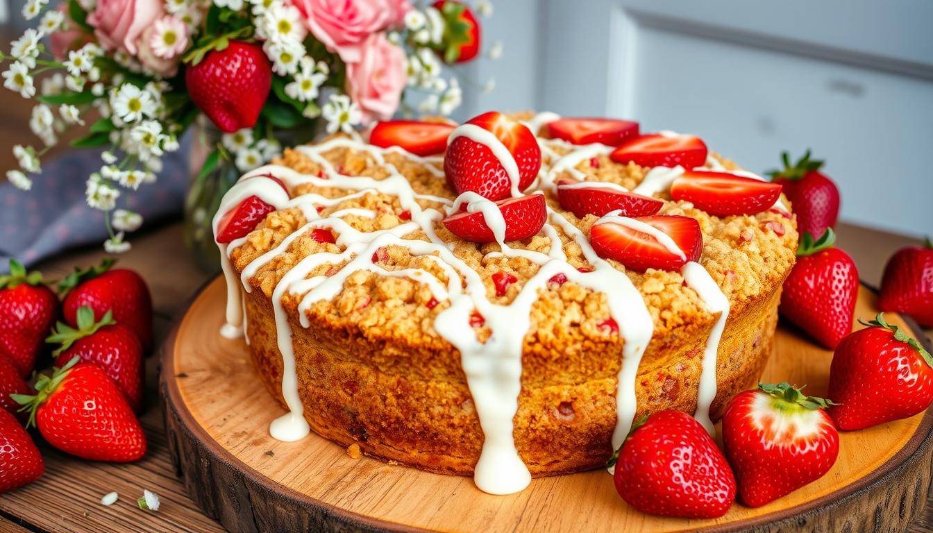 strawberry cream cheese dump cake